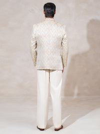 Silver Semi-Formal Prince Coat - AL-PCS-078