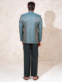 Teal Semi-Formal Prince Coat - AL-PCS-079