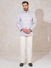 Grey Semi-Formal Prince Coat - AL-PCS-080
