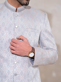 Grey Semi-Formal Prince Coat - AL-PCS-080