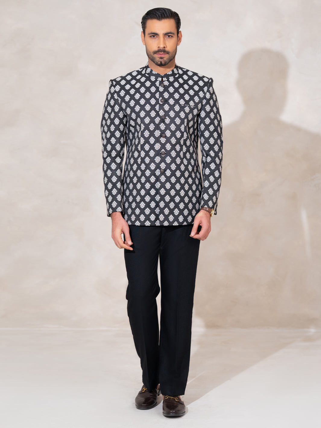 Black Formal Prince Coat  - Men Prince Coat | ALMIRAH