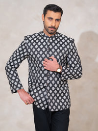 Black Formal Prince Coat - AL-PCS-081