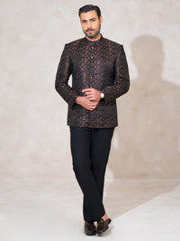 Black Formal Prince Coat - AL-PCS-082