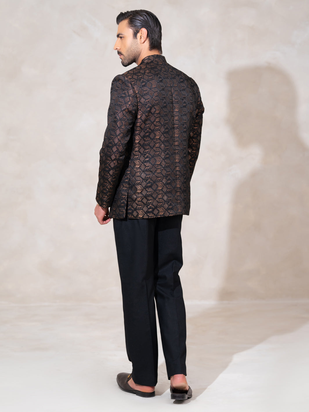 Black Formal Prince Coat - AL-PCS-082