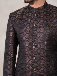 Black Formal Prince Coat - AL-PCS-082