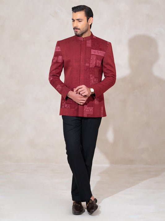 Red Formal Prince Coat - AL-PCS-085