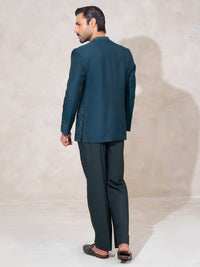 Teal Formal Prince Coat - AL-PCS-093