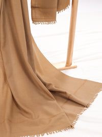 Brown Woolen Shawl For Men - AL-SH-017