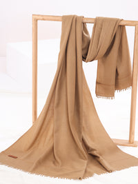 Brown Woolen Shawl For Men - AL-SH-017