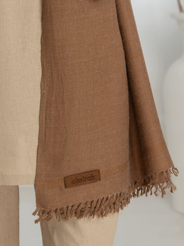 Light Brown Blended Shawl - AL-SH-025