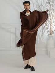 Dark Brown Blended Shawl - AL-SH-026