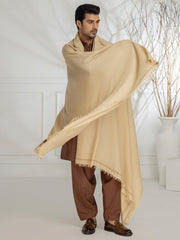 Beige Blended Shawl - AL-SH-027