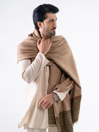 Brown Casual Shawl - AL-SH-038