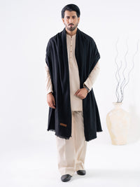 Black Casual Shawl - AL-SH-040