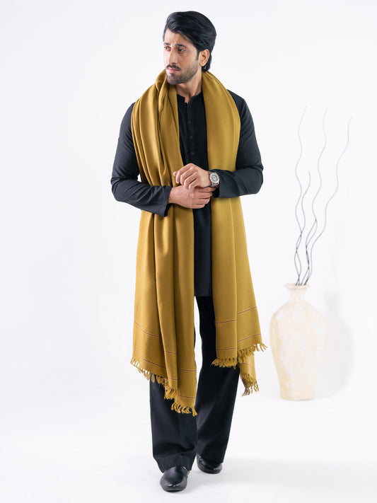 Olive Green Casual Shawl - AL-SH-046
