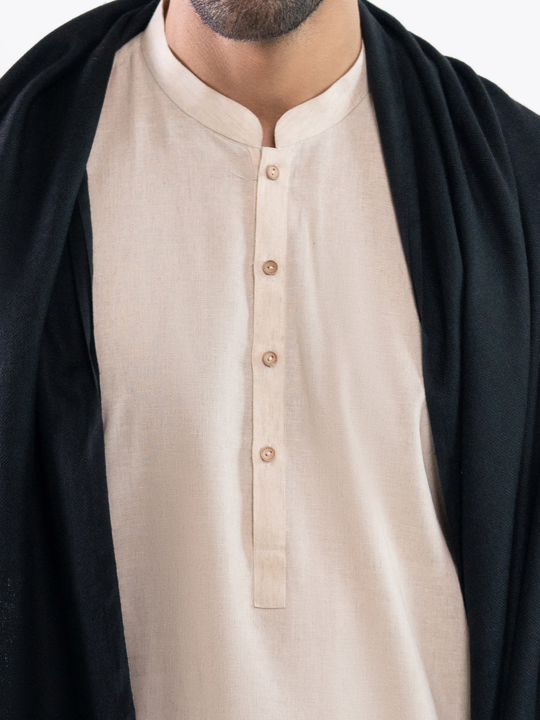 Black Casual Shawl - AL-SH-048