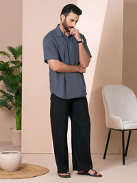 Grey Cut & Sew Kurta - AL-SHT-002