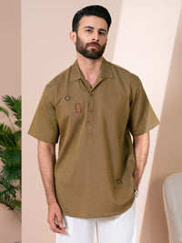 Mustard Cut & Sew Kurta - AL-SHT-003