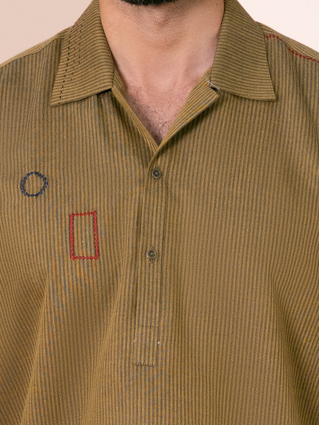 Mustard Cut & Sew Kurta - AL-SHT-003