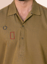 Mustard Cut & Sew Kurta - AL-SHT-003