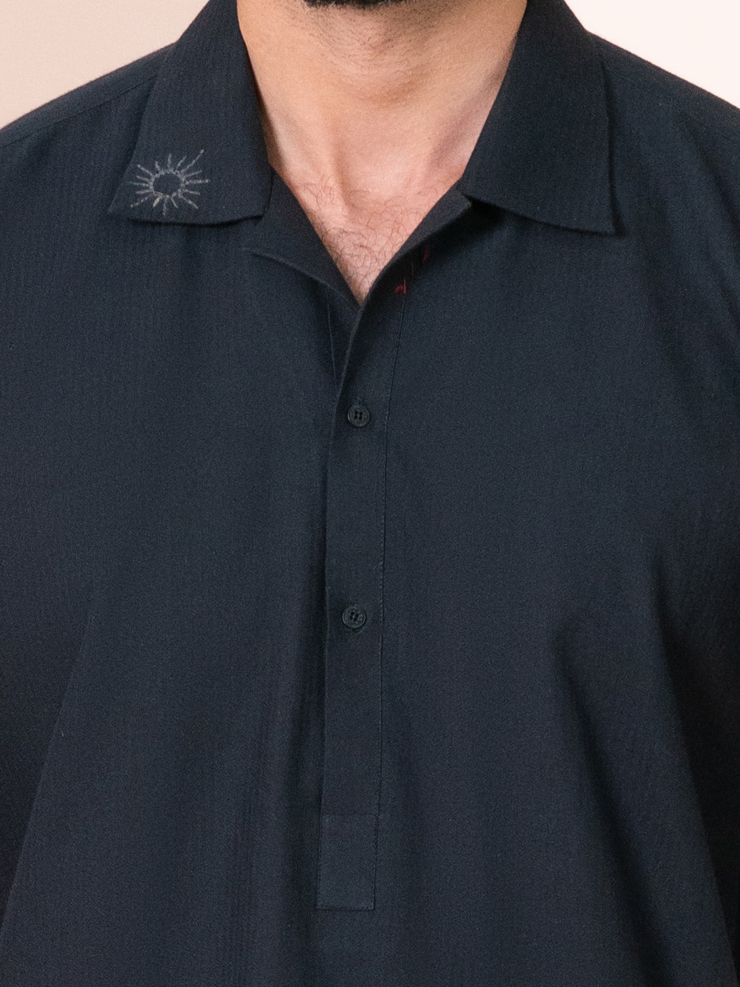 Black Cut & Sew Kurta - AL-SHT-004