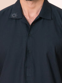 Black Cut & Sew Kurta - AL-SHT-004