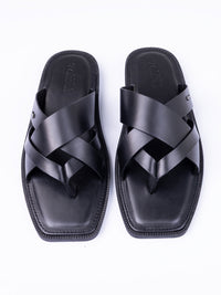 Black Slippers - AL-MFW-SNDL-003