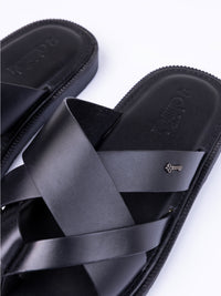 Black Slippers - AL-MFW-SNDL-003