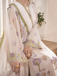 Light Pink Sheesha Silk Formal Stitched 3Pc - AL-3PS-SS-LS-611