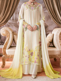 Sea Green Sheesha Silk Formal Stitched 3Pc - AL-3PS-SS-LS-613