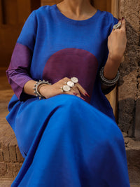 Blue Silk Formal 2Pc Stitched - AL-SS-LS-LKS-618