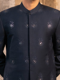 Navy Blue Formal Sherwani - AL-SW-155