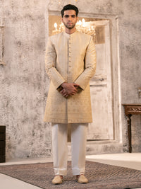 Beige Formal Sherwani - AL-SW-156