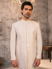 Off White Formal Sherwani - AL-SW-158