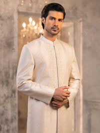 Off White Formal Sherwani - AL-SW-158