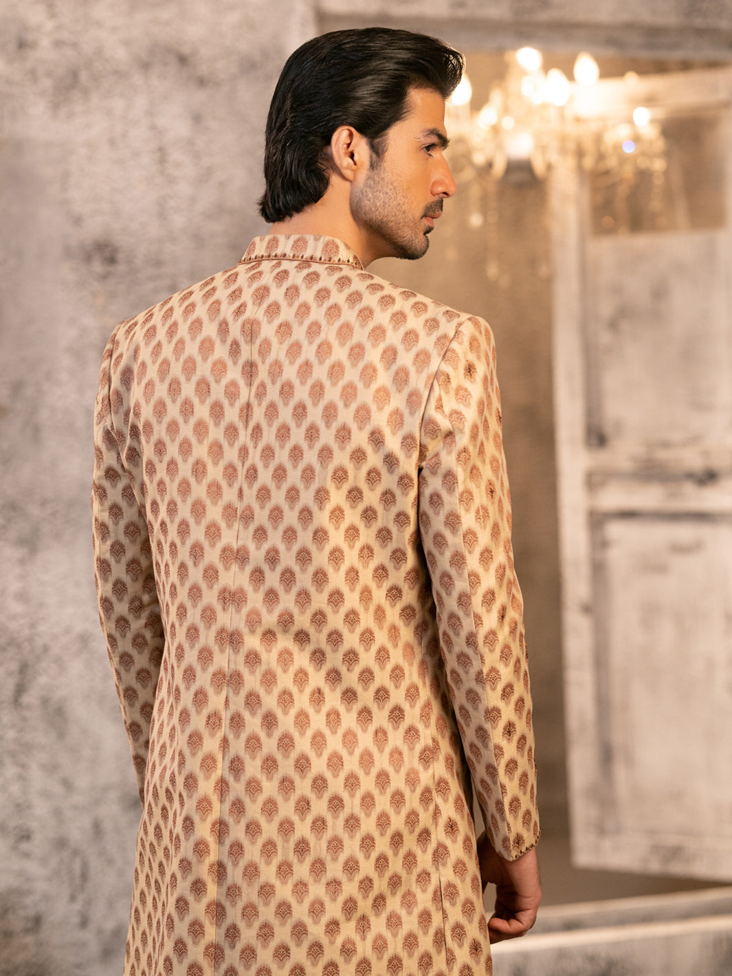 Beige Formal Sherwani - AL-SW-160