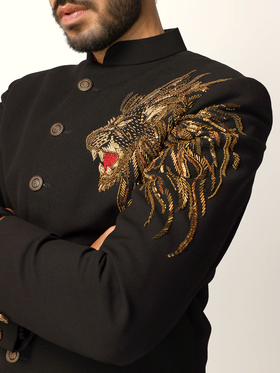 Black Formal Sherwani - AL-SW-171