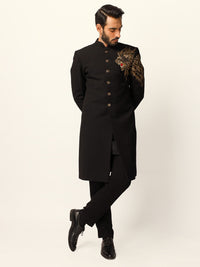 Black Formal Sherwani - AL-SW-171
