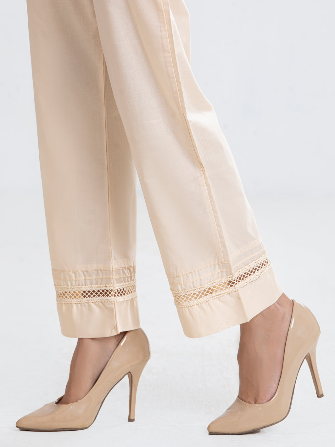 Beige Lawn Trousers - AL-T-653
