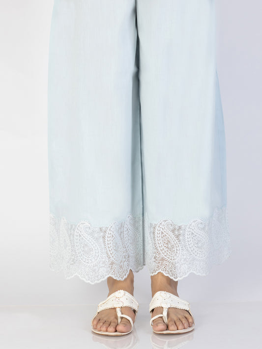 Sky Blue Cambric Trousers - AL-T-697 - Almirah Online