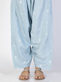 Ice Blue Viscose Trousers - AL-T-700