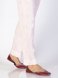 Light Pink Viscose Trousers - AL-T-701
