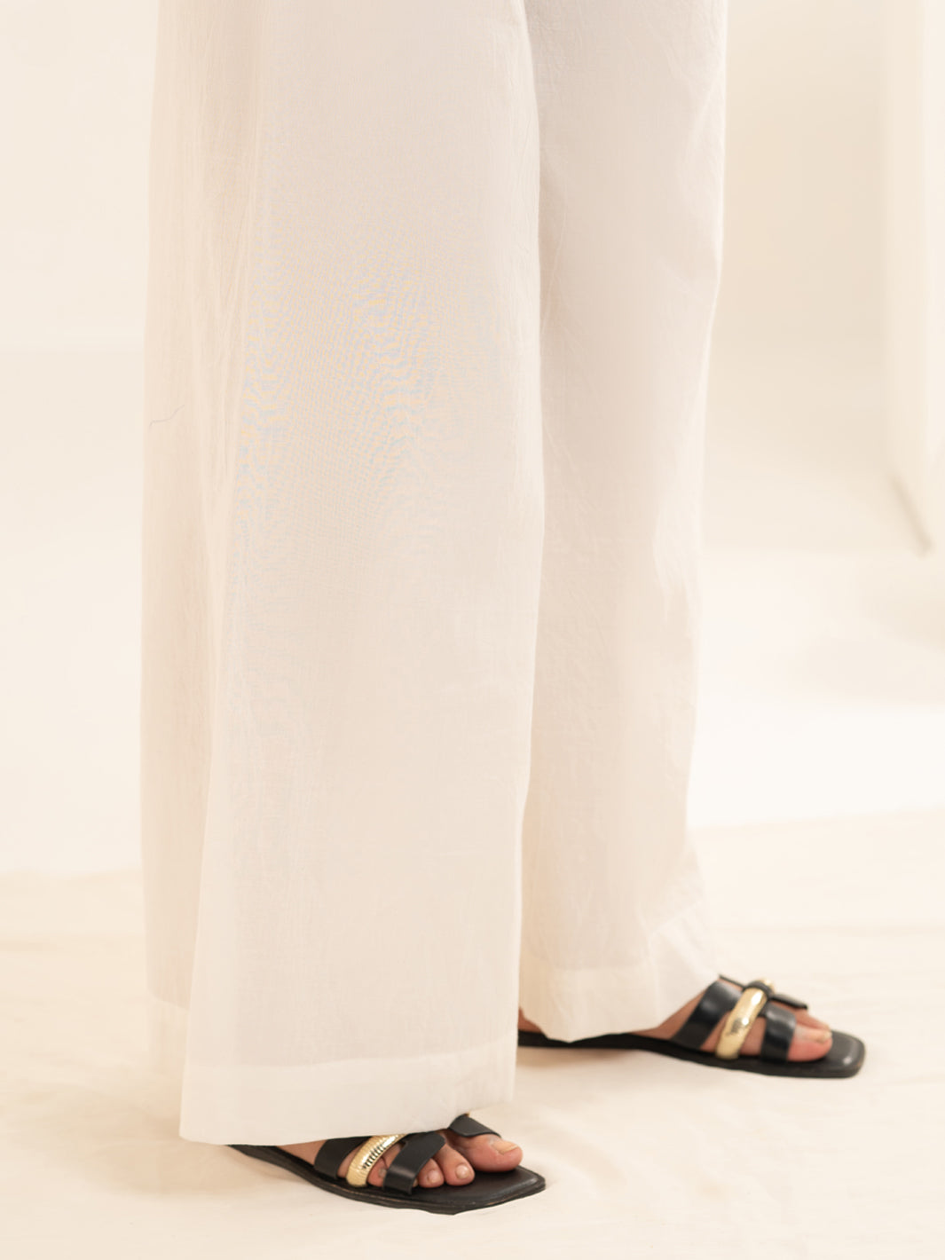 White Lawn Trousers - AL-T-815