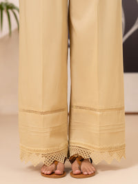 Off White Cotton Trousers - AL-T-844B