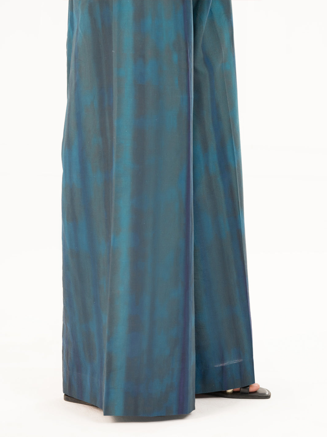 Teal Cambric Casual Trousers - AL-T-SP-769