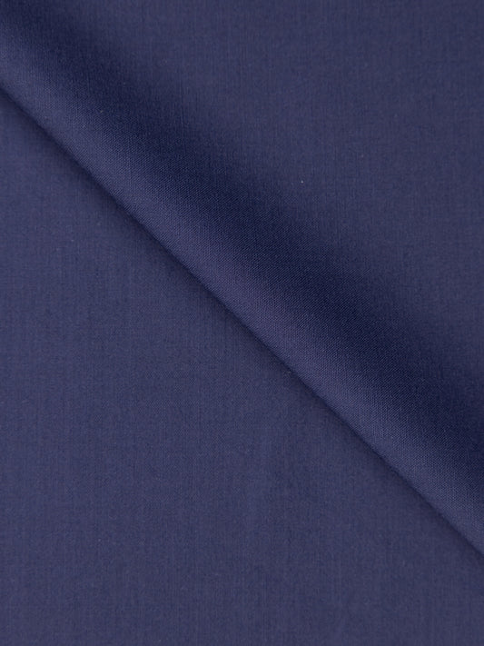 Navy Blue Blended Unstitched Fabric - AL-UN-JHR-15142