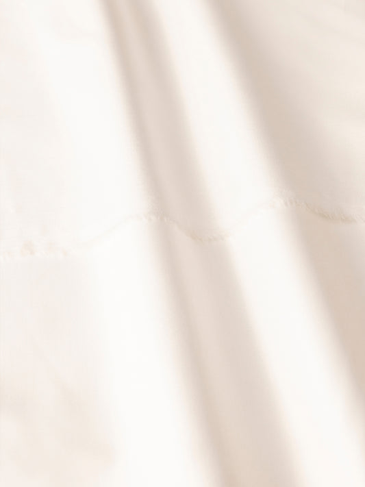 Cream Blended Unstitched Fabric - AL-UN-JHR-15142