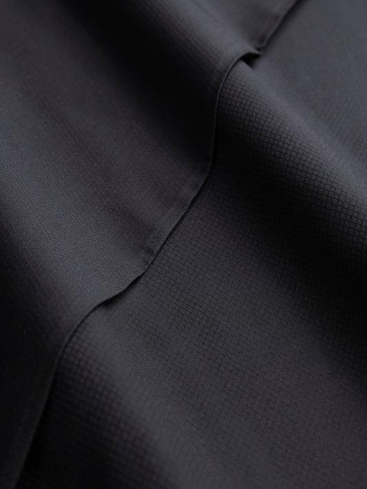 Black Cotton Unstitched Fabric - AL-UN-MRJ-15125
