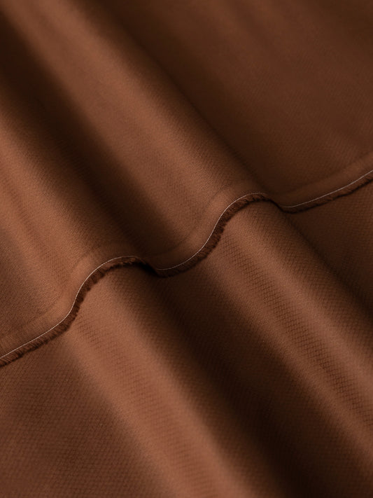 Brown Cotton Unstitched Fabric - AL-UN-MRJ-15125