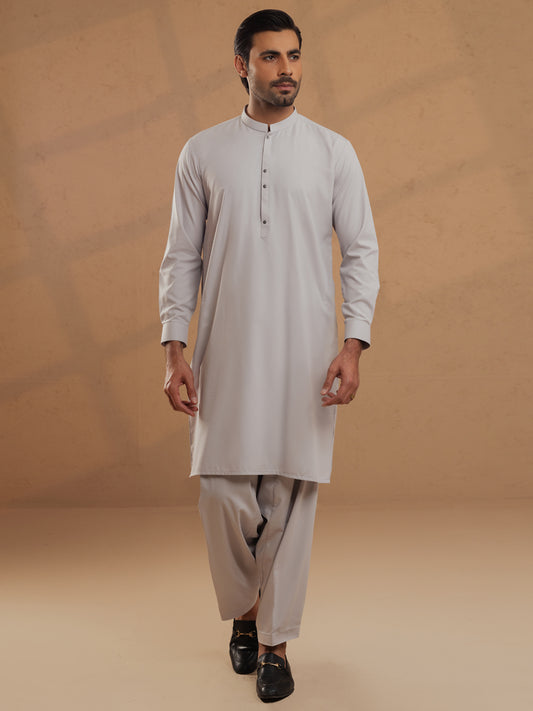 Light Grey Unstitched Fabric - AL-UN-NZM-6176 Main